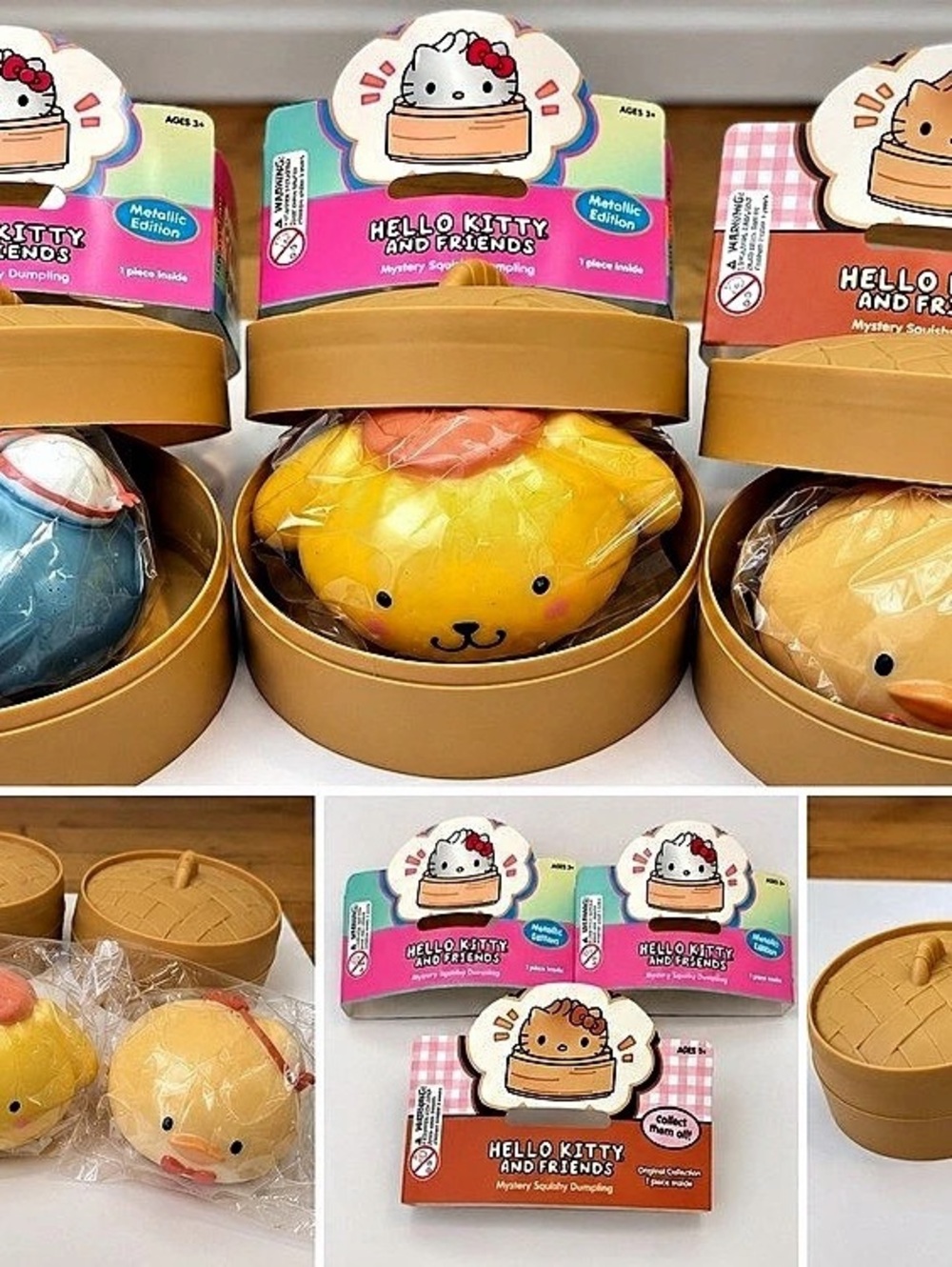 Hello Kitty & Friends Mystery Squishy Dumplings – Set of 3